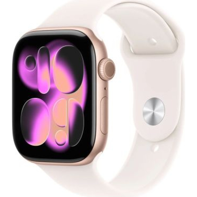 Apple Watch Series 11 (2025) GPS 46mm Rose Gold Alu Case, Light Blush Sport Band M/L EU MEV74 - ONLY BOX DAMAGE