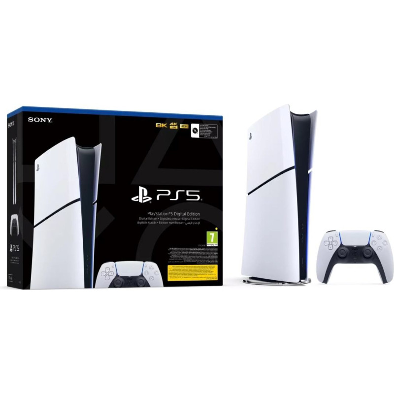 Sony PlayStation 5 Digital Slim e-chassis 825 GB Black, White