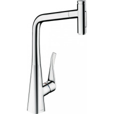 Hansgrohe Virtuves jaucējkrāns ar izvelkamu &scaron;ļūteni &ndash; Metris Select M 73820000.