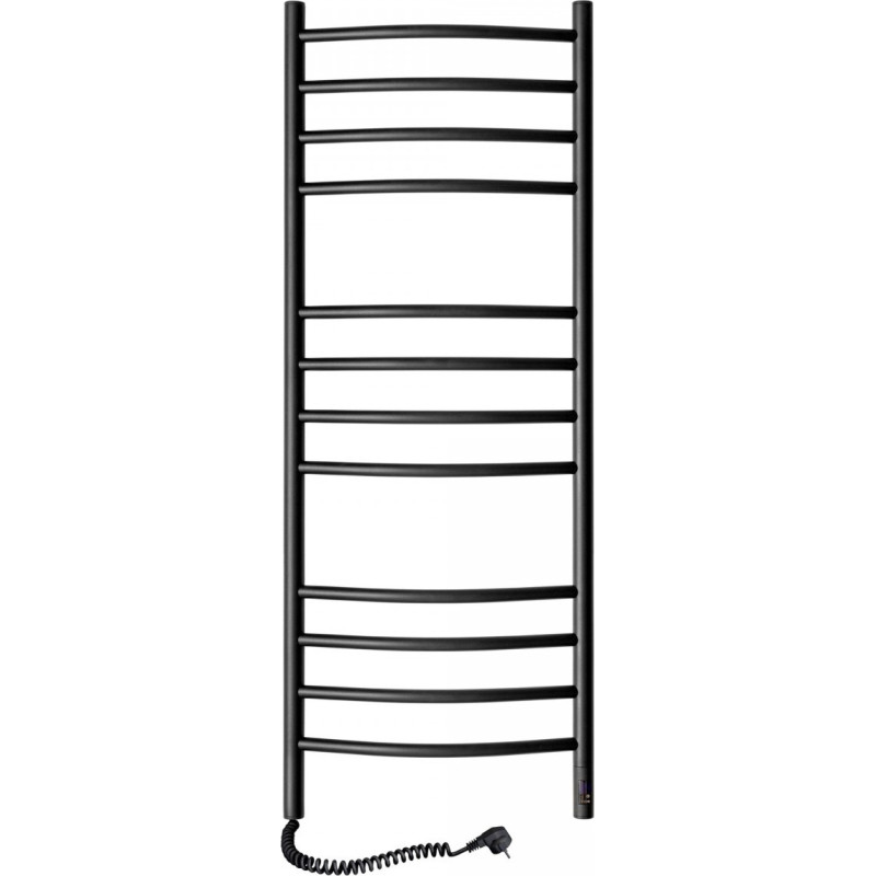 Navin Elektriskais dvieļu žāvētājs Kamelia 480*1200, ar sensoru un taimeri, kreisā puse, melns, 12-207133-4812.