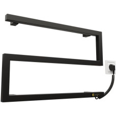 Kosser Elektriskais dvieļu žāvētājs Zeta 350x550 ER, ar taimeri, melns (vads atrodas labajā pusē)