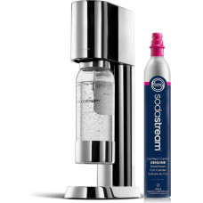 Sodastream Gāzēto dzērienu gatavo&scaron;anas ierīce, nerūsējo&scaron;ais tērauds.