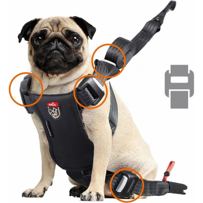 Zolux Travel Safe S red - dog harness