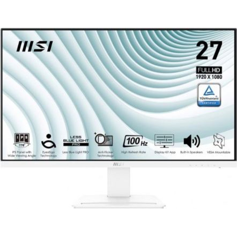 MSI Monitor PRO MP273AW 27 cali LED/FHD/Flat/100Hz/White