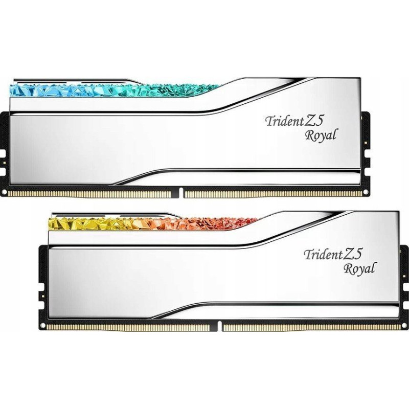 G.skill Pamięć G.Skill Trident Z5 Royal, DDR5, 64 GB, 6400MHz, CL32 (F5-6400J3239G32GX2-TR5S)