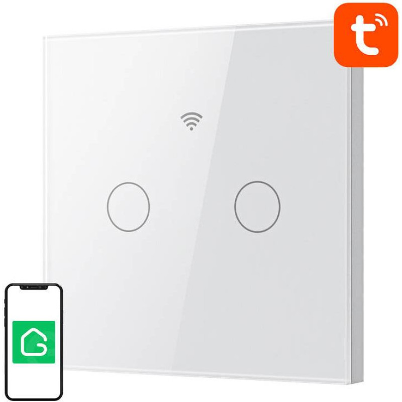 Gosund Smart Touch WiFi Light Switch Gosund SLS2 (Optional N, Dual) Tuya