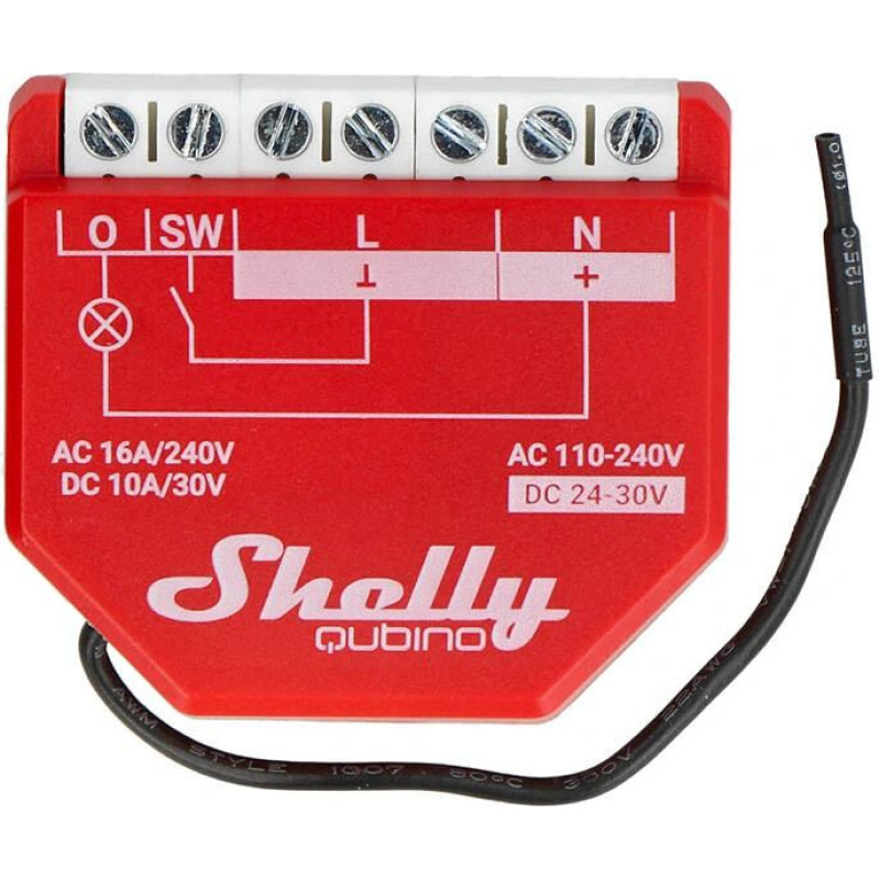 Shelly Qubino Wave1PM Controller, 1-channel, Z-Wave (Power measurement)