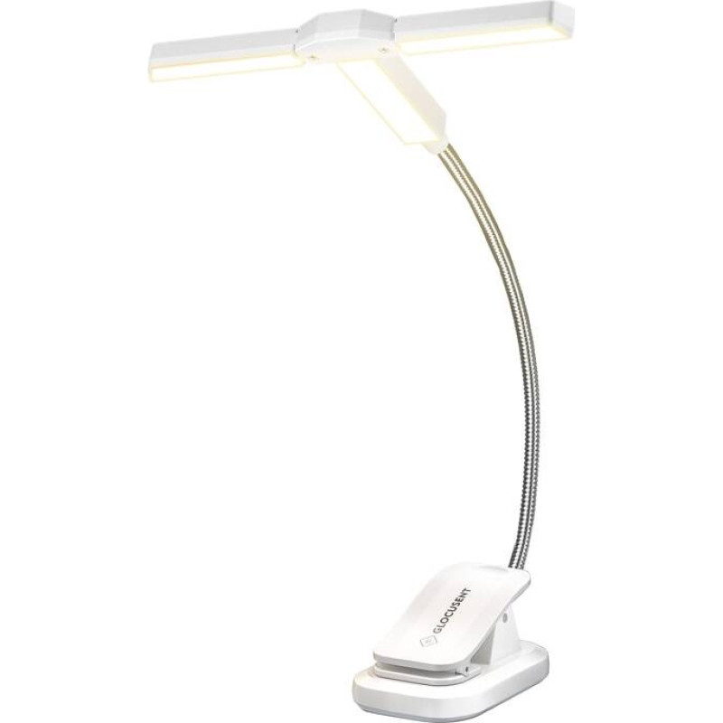 Glocusent Tri-Head Book Light Glocusent GLCSNTA2303 USB-C 1000mAh White