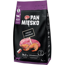 Pan Mięsko PAN MIĘSKO Veal with Shrimps Small - dry cat food - 5 kg