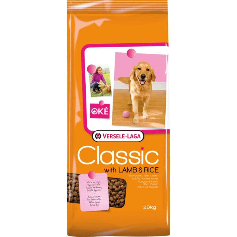 Versele-Laga Classic Lamb & Rice - dry dog food - 20 kg