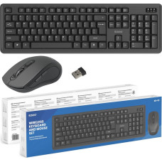 Savio KB-03 keyboard Mouse included Home/Office USB QWERTY US English Black