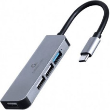 Gembird Hub 4-ports USB-C, 3xUSB 2.0, USB 3.1