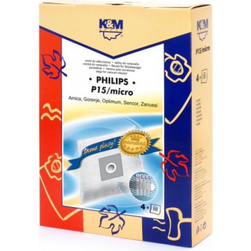 K&M Vacuum bags 4 pcs. P15 / micro