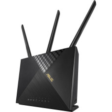Asus 4G-AX56 bezvadu rūteris Tīkls Gigabit Ethernet Divkāršā frekvenču josla (2.4 GHz / 5 GHz) Melns
