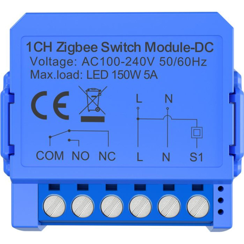 Avatto 1-channel ZigBee switch module with voltage-free contact Avatto ZWSM16-DC32V-1