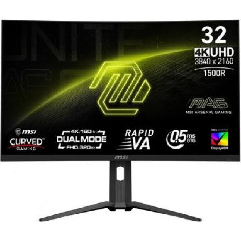 MSI Monitor MAG 321CUPDF 31.5 cala/LED/UHD/Curved/160HZ/Black