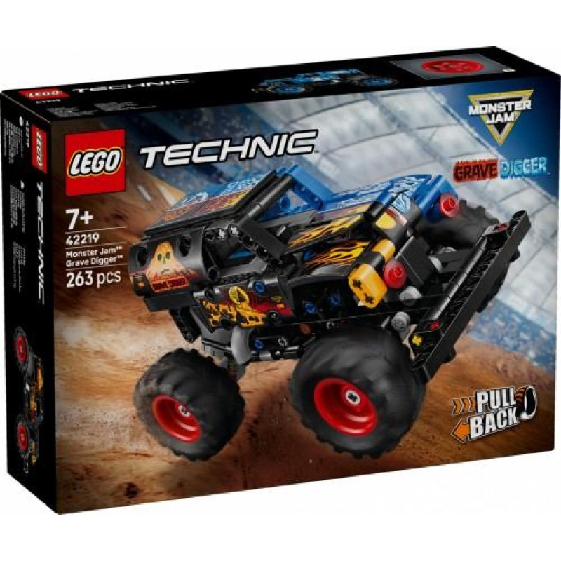 Lego Blocks Technic 42219 Monster Jam Grave Digger Fire and Ice