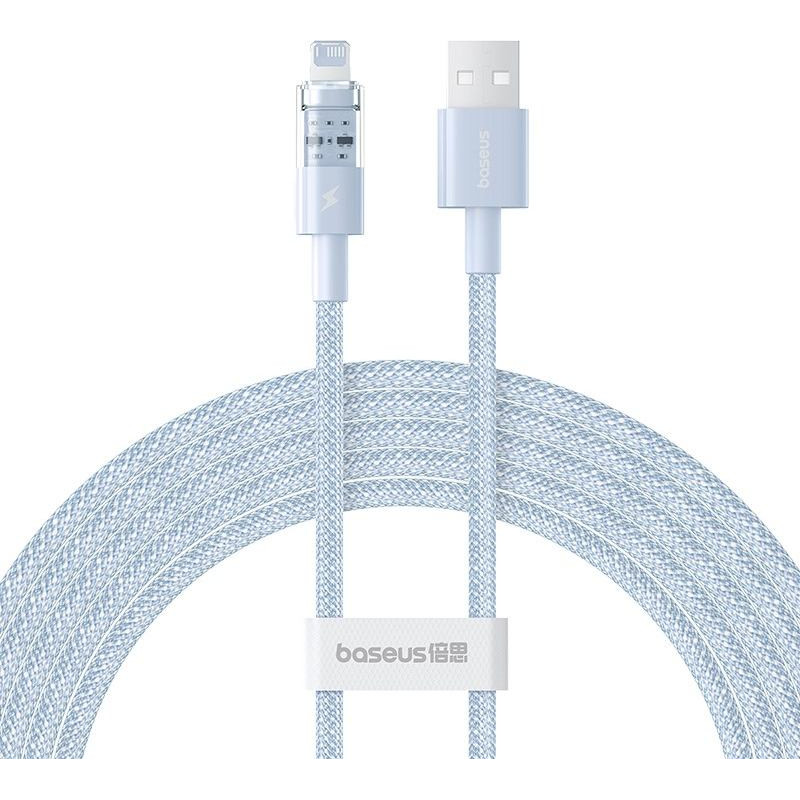 Baseus Gem USB to IP 2.4A fast charging cable 2 m Blue