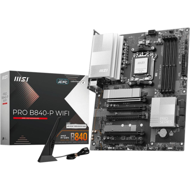 MSI PRO B840-P WIFI motherboard AMD B840 Socket AM5 ATX