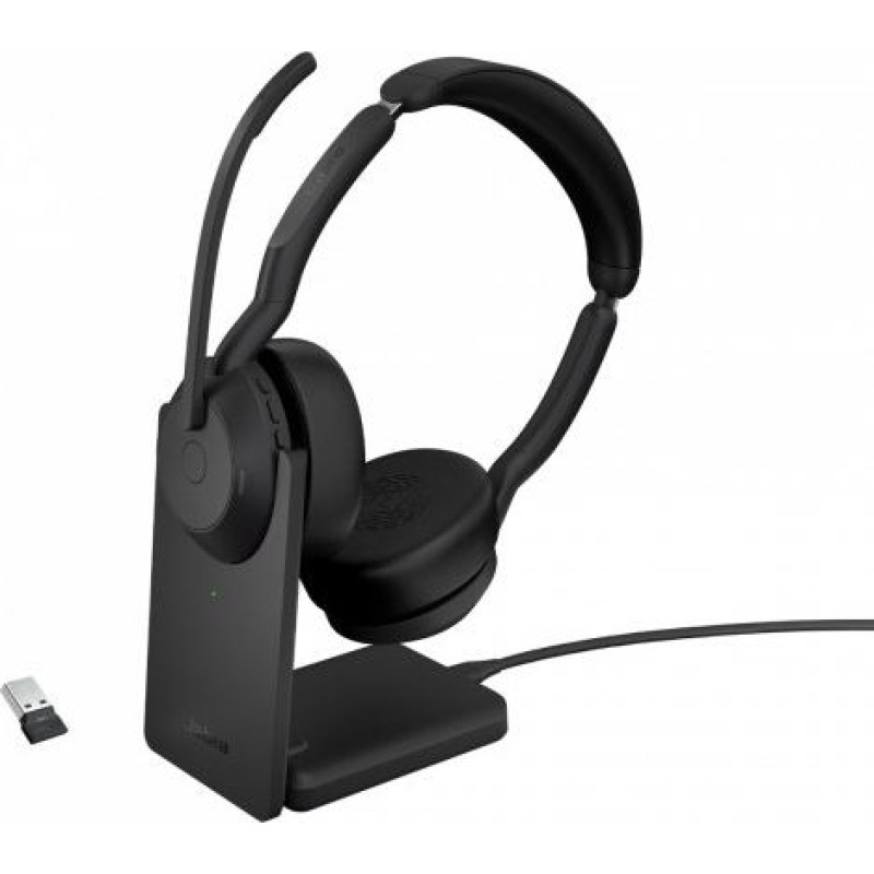 Jabra Headphones Evolve2 55 Link380a UC Stereo Stand