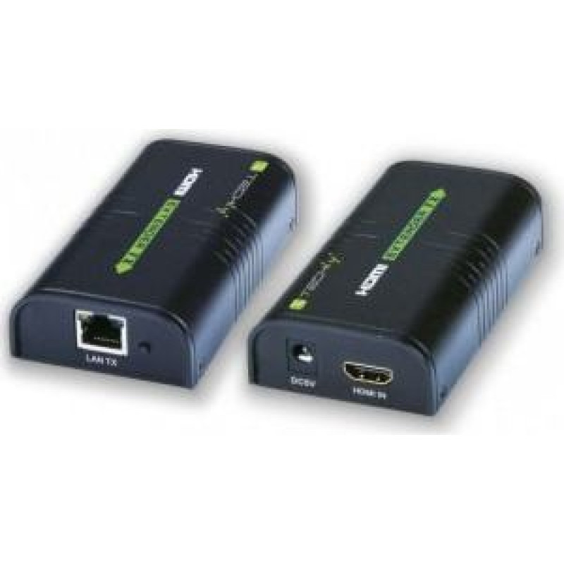 Techly Extender/HDMI splitter after cable Cat.5e/6/6a/7 up to 120m, over IP, black