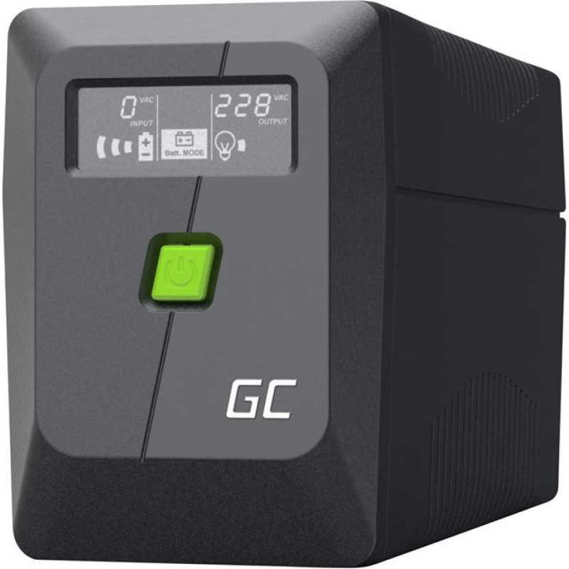 Green Cell uninterruptible power supply (UPS) Line-Interactive 0.85 kVA 480 W 2 AC outlet(s)