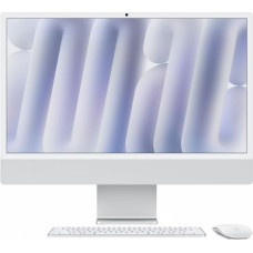 Apple iMac 24 inch: M4 10/10, 16GB, 256GB SSD - Silver Nano