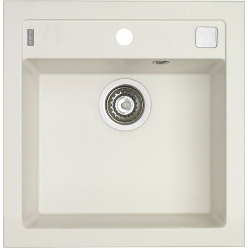 Alveus Granīta izlietne Formic 20-11 (balta) +ventilācija+sifons