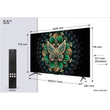 TCL C6K 55C6K TV 139.7 cm (55") 4K Ultra HD Smart TV Wi-Fi Metallic