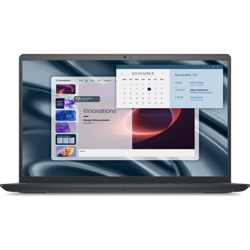 Dell PV15255 AMD Ryzen&trade; 5 7520U Laptop 39.6 cm (15.6") Full HD 8 GB LPDDR5-SDRAM 512 GB SSD Wi-Fi 5 (802.11ac) Windows 11 Pro Black