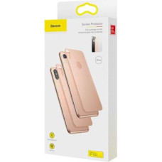 Baseus iPhone Xr 0.3 mm Full coverage curved T-Glass rear Protector Gold (SGAPIPH61-BM0V)
