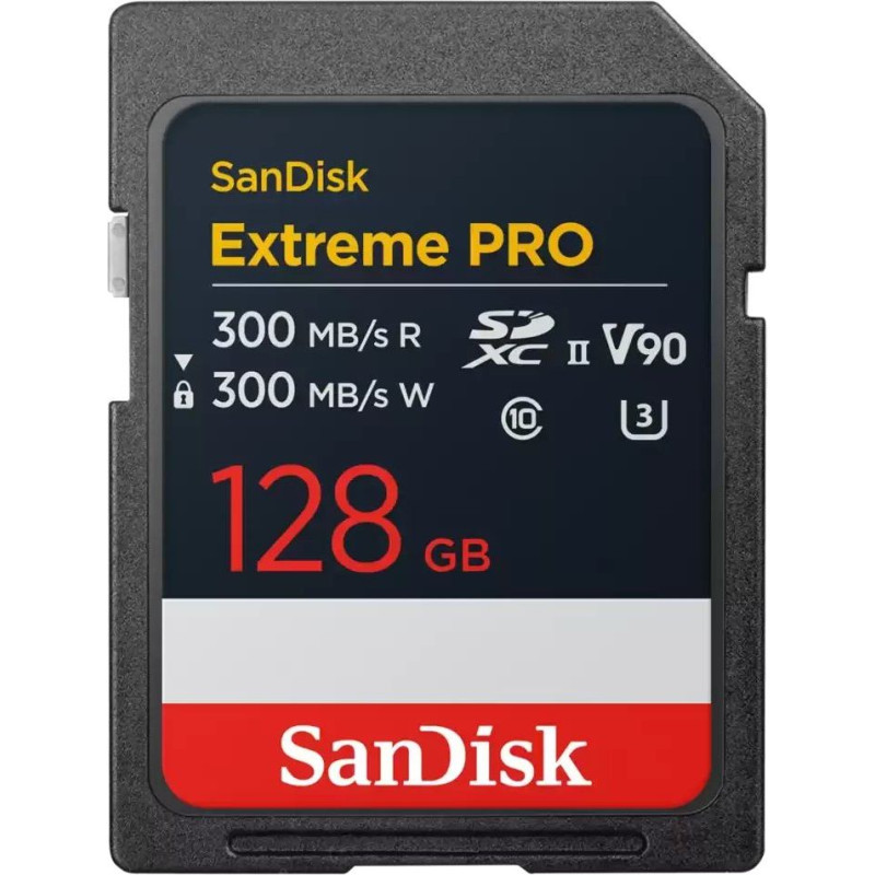 Sandisk SDXC 128GB Extreme Pro UHS-II V90 8K 300MB/s