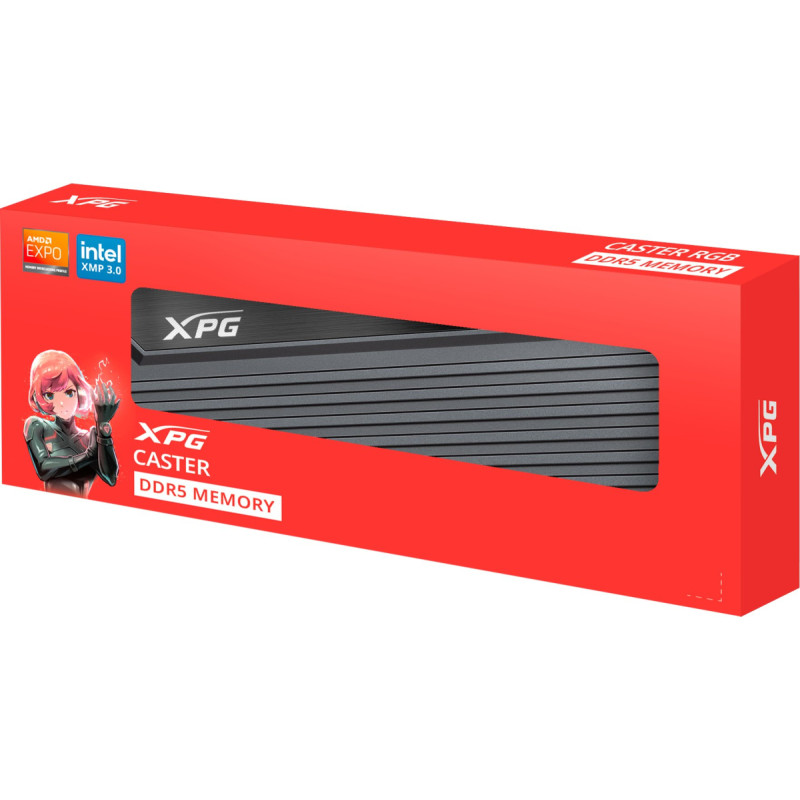 XPG Pamięć XPG CASTER DDR5 moduł pamięci 16 GB 1 x 16 GB Korekcja ECC