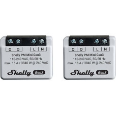 Shelly PM Mini Gen3 Set of 2 Controllers, WiFi/Bluetooth