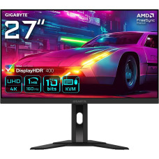 Gigabyte M27UA 27" UHD Gaming Monitor - 3840 x 2160, 160Hz, 1ms, 400 cd/m², FreeSync Premium, HDR ready, HDMI 2.1, Displayport 1.4