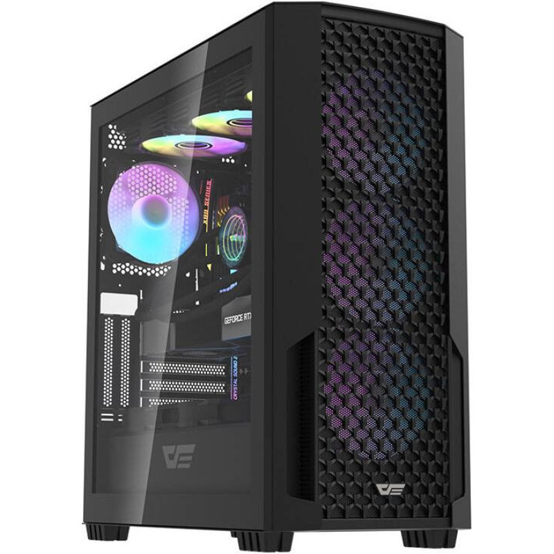Darkflash Computer case Darkflash DF2100 + 4 ARGB fans (black)