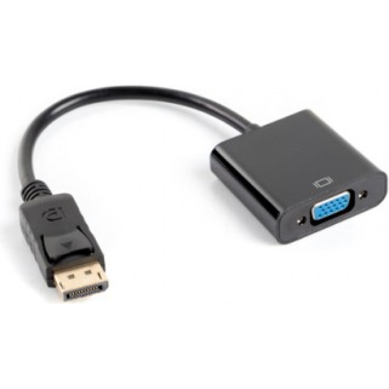 Lanberg DisplayPort Adapter (M) -> VGA 15 pin (F) black on the cable