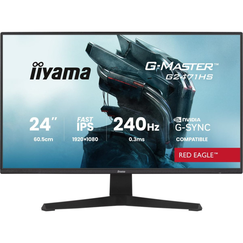 Iiyama G-MASTER G2471HS-B1 computer monitor 60.5 cm (23.8") 1920 x 1080 pixels Full HD Black