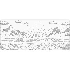 Dark Project Terra Nostra Mousepad, White, XL