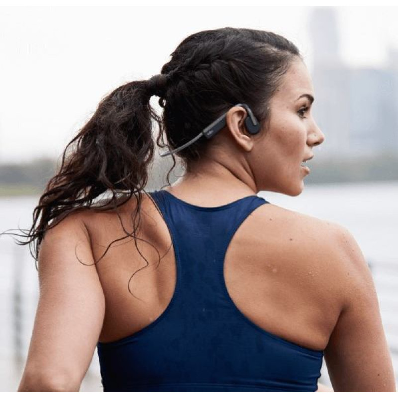 Shokz OpenMove Headphones Wireless Neck-band Sports Bluetooth Grey