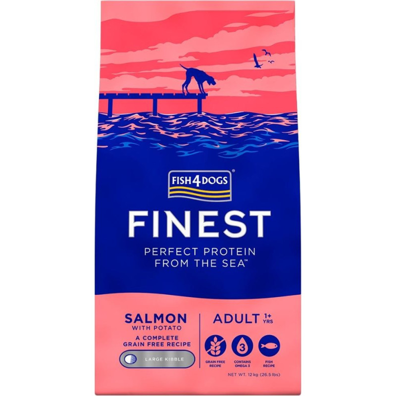 Fish4Dogs Finest Salmon Large breeds - dry dog food - 12kg
