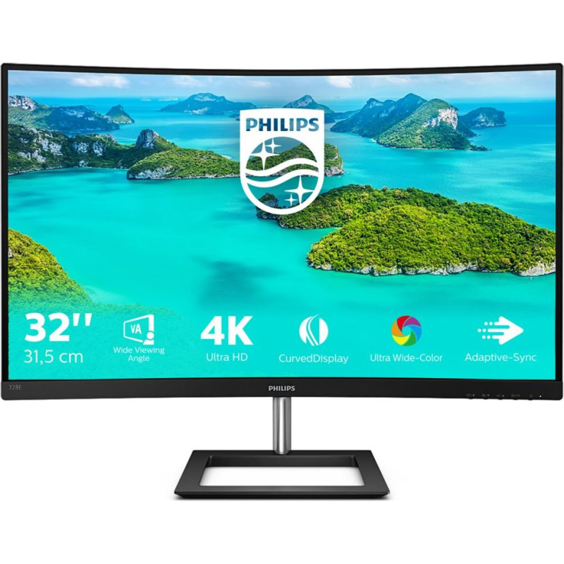 Philips E Line 328E1CA/00 LED display 80 cm (31.5") 3840 x 2160 pixels 4K Ultra HD LCD Black