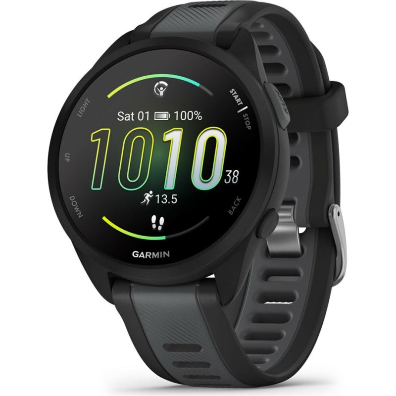 Garmin Forerunner 165 Music 3.05 cm (1.2") AMOLED 43 mm Digital 390 x 390 pixels Touchscreen Black GPS (satellite)