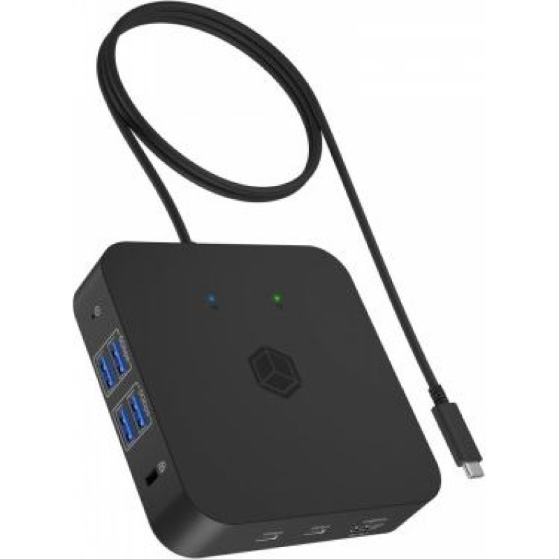 Icybox ICY BOX IB-DK4090-C 12in1, 3x HDMI,LAN,USB
