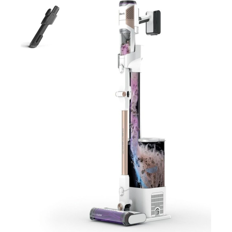 Shark Detect Clean & Empty, balts &ndash; bezvadu putekļsūcējs IW3612EU.