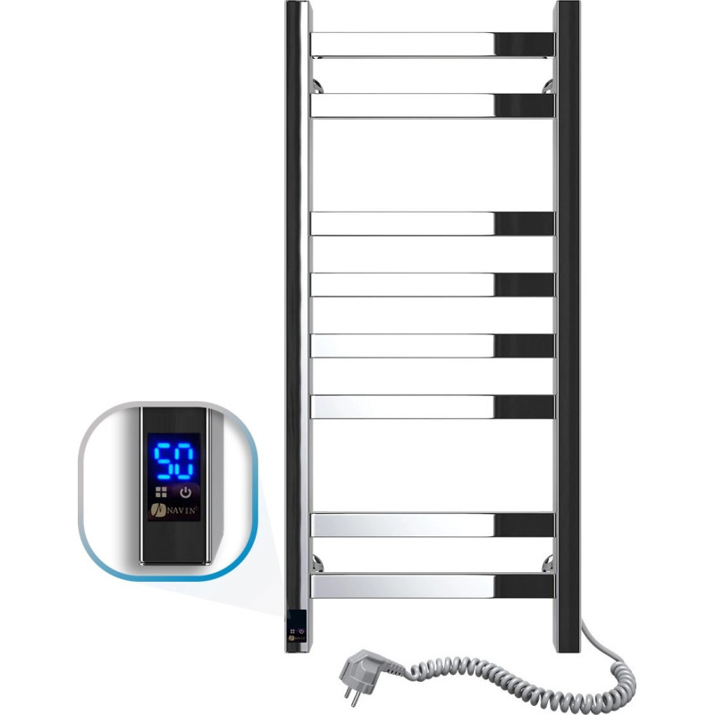 Navin Elektriskais dvieļu žāvētājs Avangard Sensor 380x800, ar taimeri, 10-028053-3680,