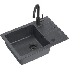 Quadron Izlietne ar maisītāju, GO SMART VERY BLACK, TQ6244GSBLM.