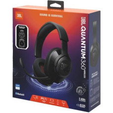JBL Quantum 360 Headphone Wireless Gaming Headset with Microphone, Black EU