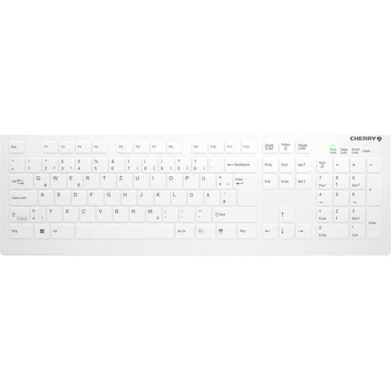 Cherry Klawiatura Cherry CHERRY ACTIVE KEY MTA AK-C8112 Wireless DE-Layout wei&szlig;