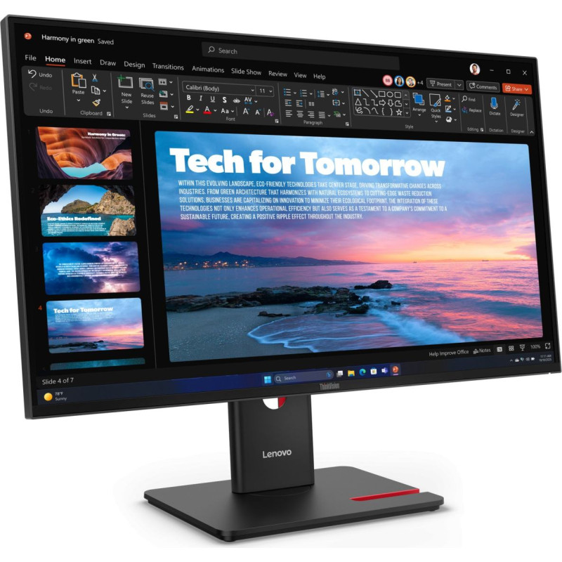 Lenovo ThinkVision T27QD-40 (27")2K QHD HDMI/DP/USB-C/DOC